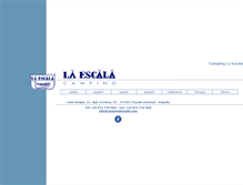 Tablet Screenshot of campinglescala.com